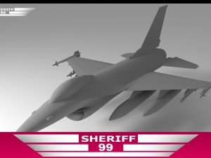 f 16 Model 3D