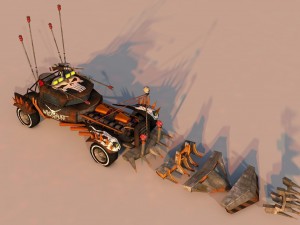 battle car 1 3D-Modell
