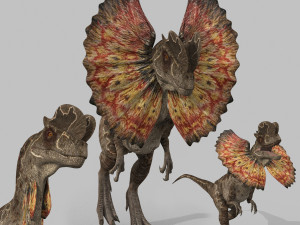 Dilophosaur Forever - 8K 3D Модель