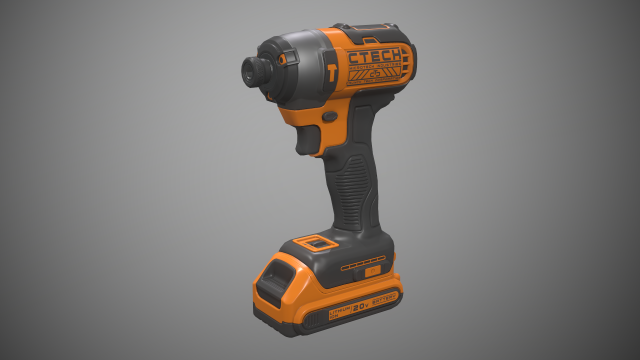 impact driver 3D Model .c4d .max .obj .3ds .fbx .stl .blend 