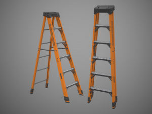step ladder 3D Model
