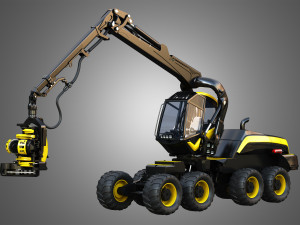 ponsse scorpionking forestry machine Modello 3D