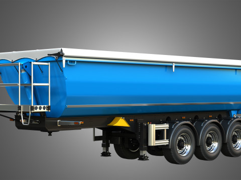 Tipper Semi Trailer 3D Model