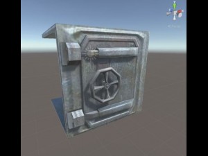massive door with animation Modelo 3D