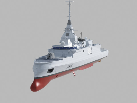 Kimon class frigate F-601 Modello 3D