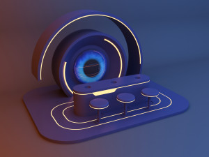 Futuristic sci-fi reception - bar 3D Модель