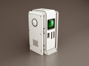 Sci-fi retro control panel project 2 3D Модель