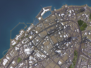 Kuwait - 3D City Model Modèle 3D
