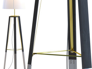 floor lamp tripot think Modelo 3D