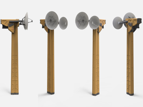 Sci-Fi antenna collection 1 Model 3D
