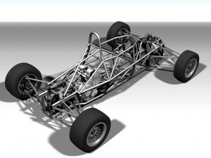 formula car full chassis 3D Model