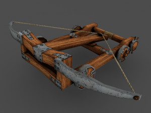 ballista rigged animation lowpoly 3Dモデル
