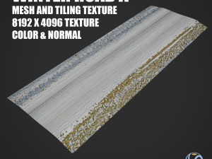 winter road a tile Modèle 3D