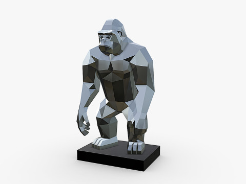 Gorilla 3D print model Modello di stampa 3D