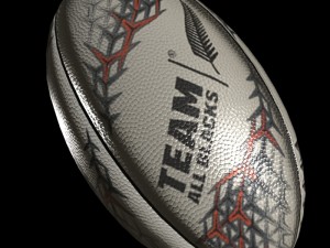 rugby ball 3-all black Modelo 3D