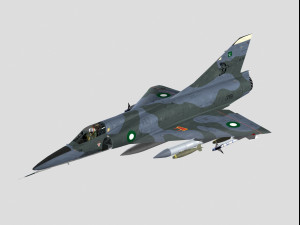 Dassault Mirage 5 Pakistan scheme Modello 3D