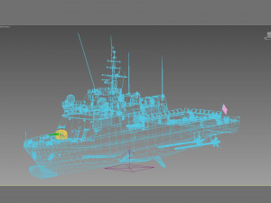 P44 Rayo BAM class patrol vessel Modello 3D