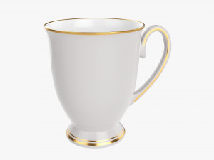 Coffee mug with handle 07 3D Модель