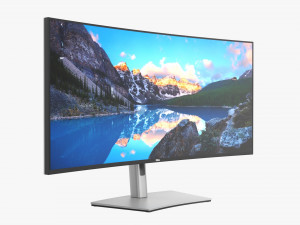 Dell Ultrasharp Lcd 38 Curved Inch Monitor Modèle 3D