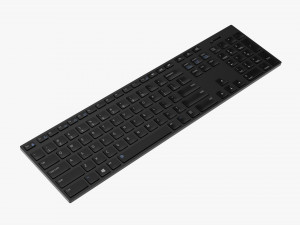 Wireless Keyboard Black 3Dモデル