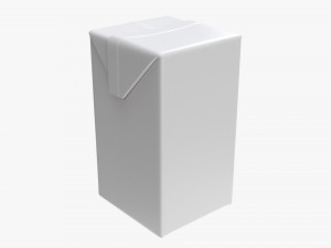Juice Cardboard Box Packaging 500ml 3D 模型
