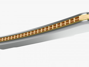 Octave Harmonica 3D Model