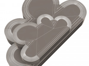 Cloud icon Modelo 3D