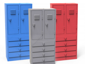 locker Modelo de impresión 3D
