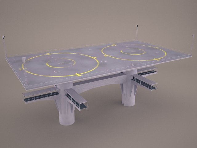 landing platform star wars Modelo 3D .c4d .max .obj .3ds .fbx .stl .blend 