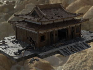 ancient temple ruins 3D Model