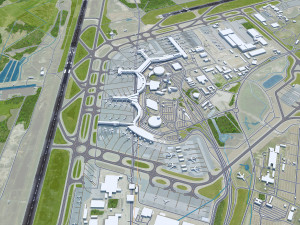 Stockholm Arlanda Airport 15km Modelo 3D