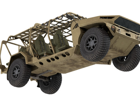 Chevy Colorado ZR2 military ISV v2 Modelo 3D