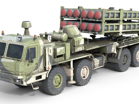 Vityaz S350E Missile Launcher 3D Модель