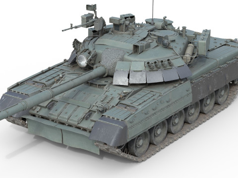 T 80U Main Battle Tank Model 3D