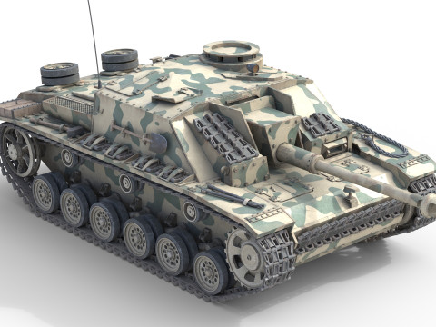 Sturmgeschutz III Assault Model 3D
