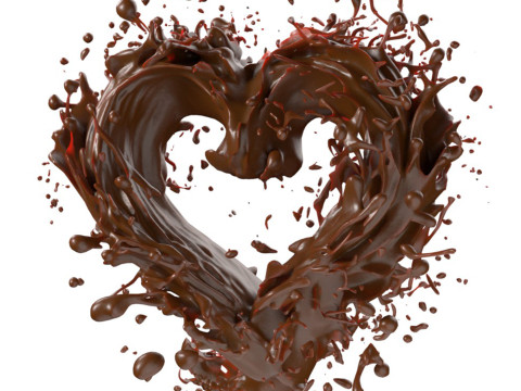 Chocolate Splash v26 Model 3D