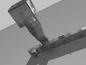 air ducts modular ventilation system 3D Model