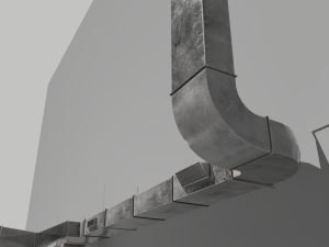 air ducts modular ventilation system 3D Model