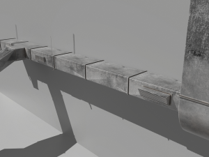 air ducts modular ventilation system 3D Model