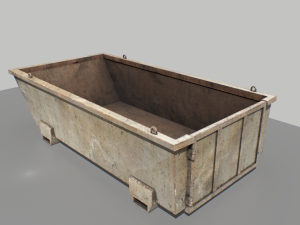 trash container 4 pbr 3D Model