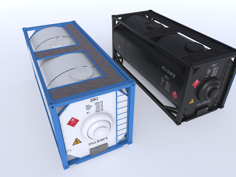 Tank Container pack 3Dモデル