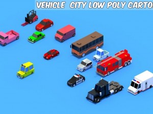 low poly cars pack 3Dモデル