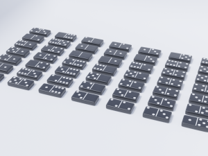 domino tile collection 3D Модель