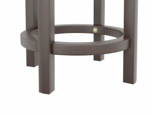 leather stool 3D Модель