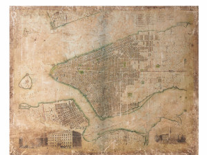 restoration hardware grand canvas library map-new york 3D Model