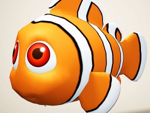 clown fish Modelo 3D