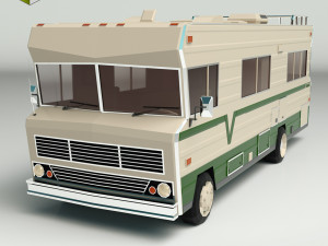 Low poly motorhome 03 3D Model