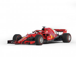 F1 Scuderia Ferari SF71H 2018 3D 模型