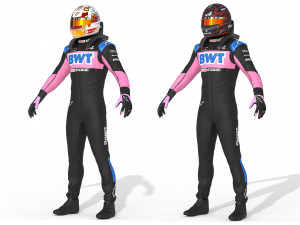 F1 Alpine Suit 2023 3D Модель