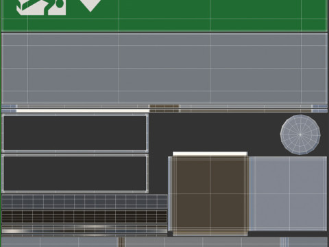Exit Sign 3D Модель